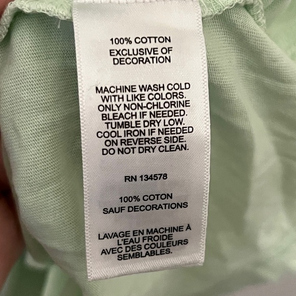 VINEYARD VINES Women's Mint Green Pineapple Logo Shor Sleeve Tee Size XL - Picture 4 of 4